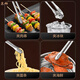 Quanna 316 steel barbecue tongs, anti-scalding barbecue tongs, fried steak tongs, seafood buffet food tongs, noodle tongs, ice cube tongs, food grade 316 steel barbecue tongs, small size 1 pack