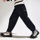 ASK JUNIOR Children's Pants Autumn and Winter Wear Large Children's Warm All-in-One Velvet Casual Pants Trendy New Year Boys' Sweatpants