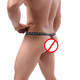 XVCO sexy bikini men's underwear for men's modal alphabet straps straps and a rope breathable T-trousers black XXL