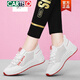 Cartelo Crocodile (cartelo) zapatos deportivos y casuales para mujeres 2025 Nuevos zapatos de primavera y otoño para mujeres suaves altura que mejora zapatos blancos pequeños zapatos de viaje cuadros jst 6180-1 blanco y rojo altura de verano 36