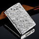 ZIPPO lighter genuine sterling silver deep carving graceful Lingxiao flower (trace) kerosene men's limited collection zp graceful Lingxiao flower (trace) DY9918DK