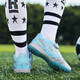 Feelaces Spitzenfreie Kinderfußballschuhe für Studenten, Männer und Frauen, Falcon TF gebrochene Nägel Klettverschluss Turnschuhe Künstliche Gras-Trainingschuhe 6195 Monate Farbe gebrochener Nägel 32 Standard Sportschuhe Größe