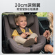 NUNA child safety seat 360-degree rotation 0-4 years old car baby seat ADAC high score i-Size certification PRUU original national standard calm gray (ADAC high score recommendation)