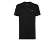 菲利普普兰（PHILIPP PLEIN）男装 男士棉质金属LOGO徽标短袖T恤衫 MTK4855 PJY002N 黑色 3XL