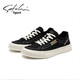 SaTCHI canvas shoes men's summer new breathable board shoes men's casual shoes fashion daily lace-up soft sole shoes trendy Black S3T061003A 41