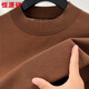 Hengyuanxiang wool + mulberry silk sweater men's half turtleneck autumn and winter bottoming sweater black 175/92A