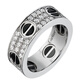 Cartier/Cartier classic LOVE 18K gold white gold ceramic diamond ring set with 66 diamonds B4207600 white gold No. 53