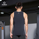 Zhizhe Compression Vest Men's Sports Basketball Training Running Breathable Quick-Drying Tight Fitness Clothing Pure Black XL