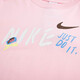 Nike (Nike) Kurzärärmelte T-Shirt Frauen Sommer Neue gedruckte Sportbekleidung loser atmungsaktivem runden Hals Casual Top FN3711 FJ7714-690 Pink XS