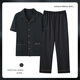 BSTB [extra large size] 7XL super large cotton trousers half-sleeved pajamas for men summer fat man plus fat plus size 300 Jin [Jin equals 0.5 kg] Fat Baolan HD12003 short-sleeved trousers suit 7XL260-330 Jin [Jin equals 0.5 kg]