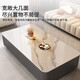 Xiangmengyuan slate coffee table plus height floor-standing coffee table living room home small apartment light luxury floor-standing coffee table TV cabinet combination Snow mountain white slate + gray cabinet 120*60cm coffee table