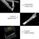 Ouyao new men's simple silver metal copper tie clip business professional tie pin personalized crystal black tie clip irregular pattern