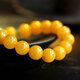 Longyin Beeswax Amber Bracelet for Women and Men with Buddhist Beads and Jasper Cat's Eye Single Circle Birthday Gift YJ 9mm