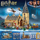 Harry Potter Blocks Modelo ensamblado Vista de calle Hogwarts Castle Owl Boy Toy 6047 Burrow Attack 1047 Partículas