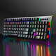 HP (HP) GK600F true mechanical keyboard, side light with cool lighting effect, metal panel, 20 lighting effects, e-sports game office and home keyboard, GK600F [black mixed light black axis]