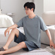 
Catman 100% pure cotton pajamas men's summer short-sleeved suit 5025 new cotton can be worn for boys' home clothes summer 702 L [110-135Jin [Jin equals 0.5 kg]]