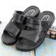 
Huili Shanghai Huili Sandals men's summer simple non-slip wear-resistant daily work and leisure home two-wear beach sandals Huili 3888/black 39