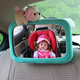 Car baby mirror Special for car child safety seats Reverse baby reflector basket rearview mirror Car baby observation mirror HD pink Reverse seat special for reverse installation