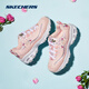 斯凯奇（Skechers）outlets老爹鞋女鞋经典黑白熊猫鞋个性蛇纹厚底运动鞋 11979-黑色/金色/BKGD 35 参考脚长220mm