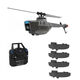 
RHSKY upgraded C128 Black Bee Unmanned Helicopter Four-channel High-definition Aerial Paddle Reconnaissance Plan Children's Toys Practice-Double Electricity Get the hand-flying and equipped with the general-industry version of the remote control