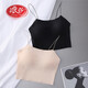 LangSha Ice Silk Seamless Beauty Vest Underwear Women's Summer Thin Tube Bra Wrapping Breast Small Breast Suspender Anti-Exposed All-in-One Skin Color + Skin Color One Size
