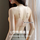 
GuJIN fixed cup large breasts small bra summer thin style gathering mesh sexy traceless steel ring soft support L