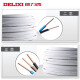 Delixi electrical wire and cable copper core wire national standard sheathed wire hard wire household three-core BVVB3 core 2.5 square white 50 meters