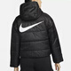 Nike (Nike) Baumwollkleidung Frauen 2024 Herbst und Winter Neue Sportbekleidung warme Kapuzejacke Jacke Wattebotte DJ6996-010 DJ6996-010 Schwarz XS