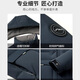 Wirpta高端品牌羽绒服男士短款2024冬季新款连帽可拆卸鹅绒商务休闲外套 9757黑色 L 175/92A