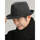 Woodpecker Old Man Hat Men Spring and Autumn Large-Range Middle-aged Top Hat Summer Dad Grandpa Old Man Thin Jazz Gentleman Hat [Linen Breathable Summer] Gray M (58-59cm)