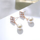 Ji Shizhe's Light Luxury Brand Pearl Earrings Women's Fashion Earrings New Fashion Jewelry Birthday and Valentine's Day Gifts for Wife and Girlfriend Eleven Warehouse Straight Hair/Next Day Delivery Pearl 10mm