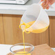 Jidaocook kitchen rice cleaning artifact household baking soy milk egg liquid colander filter cup drain bowl rack rice washing sieve rice basin 900ml full cup 1 liter, scale