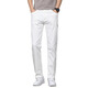 Jeanswest White Jeans Lo suelto de hombres y otoño Slim Pantalones del Slim Men's Slim Pantalones largos casuales Estilo de otoño de los hombres Tamaño blanco 30