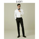 
Hanny (HANY) [Tasto Dress French Shirt] Men's Long Sleeve Wedding Groom Wedding Suit Pure White Men's Bow Tie Shirt Saint Loren Pure White [Give Cannes Prestige Black Bow Tie] 43