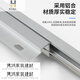 XMSJ cabinet dual-linked sliding sliding door guide rail bidirectional synchronous displacement side-mounted door rail hardware 1695mm track + accessories