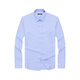 YOUNGOR long-sleeved shirt men's plaid DP no-iron shirt pure cotton fabric anti-wrinkle flat and easy to care for new product GLDP16387HJA blue grid 40