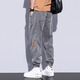 
Jeanswest Tennis Casual Pants Men's 2025 Summer Thin Loose Body Foot Ice Slisel Nine-Score Trendy Jeans Grey 2XL