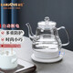 Kamjove Electric Kettle Kettle-Type résistant à la chaleur Verre électrique To-Tove électrique Tapot ménage 0,8 litre Automatique Power-Off bouillonnant bouillonnement électrique Kettle T-717 [Eau bouillante en un clic] 0,8 L