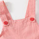 Banxidi baby denim overalls for autumn, new style girls' pants, boys' leggings, children's casual pants, baby spring and autumn style, pink, small size (one size larger can be taken) 90 cm