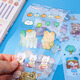 Patterns without repeating hand account stickers children's girls stickers hand account long stickers girl heart Korean version tape DIY Guka children's decorations students toys cane material hand account waterproof stickers - 2 packs - 40 pieces