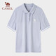 骆驼（CAMEL）运动polo衫春夏速干透气短袖上衣情侣T恤女 724BAUL008