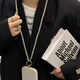 迪普尔 手机链挂绳挂脖长款奢华钻链高级感防丢绳手机挂脖绳不锈钢夹片贴片女款【银色钻链】