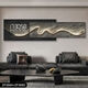 Shantoulin Village Moderne einfache Uhr Wanduhr Wohnzimmer Dekoration Gemälde Perpetual Kalender Elektronische Uhr Sofa Wanduhr Uhr Hängende Gemälde ZP3886+ZP3887LED Digital Display Standard Aluminiumlegierung Schwarzer Rahmen benötigt Gold Rahmen Kontakt Kunde benötigt