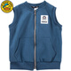 G.DUCKKIDS little yellow duck boy vest spring and autumn new style medium and large children's zipper shirt pure cotton vest vest children's casual horse clip color blue MJ-6913- 140 cm-
