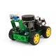 CreateBlock Raspberry Pi Car Raspberry Pi 5 Smart Car Visual Visual Ai Mcnum Wheel Programming Robot Development Board Identification Visual Identification et suivi Metal Metal Ai Wheel Car (PI5 / 16G Motorard)