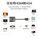 Wei Xun HDMI to VGA cable converter with audio hdmi high-definition video adapter laptop computer connection monitor set-top box TV projector no audio no power supply (standard version) 0.5 meters