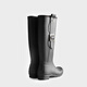 
HUNTER British classic Wellington high boots buckle rain boots outdoor snow waterproof and non-slip women's shoes long boots black/BLK 38