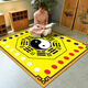 Miaopule Tai Chi Bagua Diagram Floor Mat Living Room Coffee Table Blanket Thickened Gang Blanket Household Yin and Yang Innate and Acquired Large Area Tai Chi Diagram 60*60 Miles