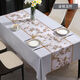 Bo Ling Lu high-end tablecloth PVC waterproof, oil-proof, anti-scalding, no-wash dining table, coffee table, Nordic ins rectangular square table mat, Back to Time-Ya Gray, Upgraded 3.0 Encrypted Anti-1 90*150cm Small Coffee Table