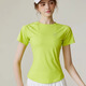 
Yuebu sports suit badminton uniform women morning running marathon exercise yoga tennis uniform summer quick-drying fitness suit lemon yellow jacket + gray jogging pants + fitness socks S[suggested 80-95 Jin[Jin equals 0.5 kg]]